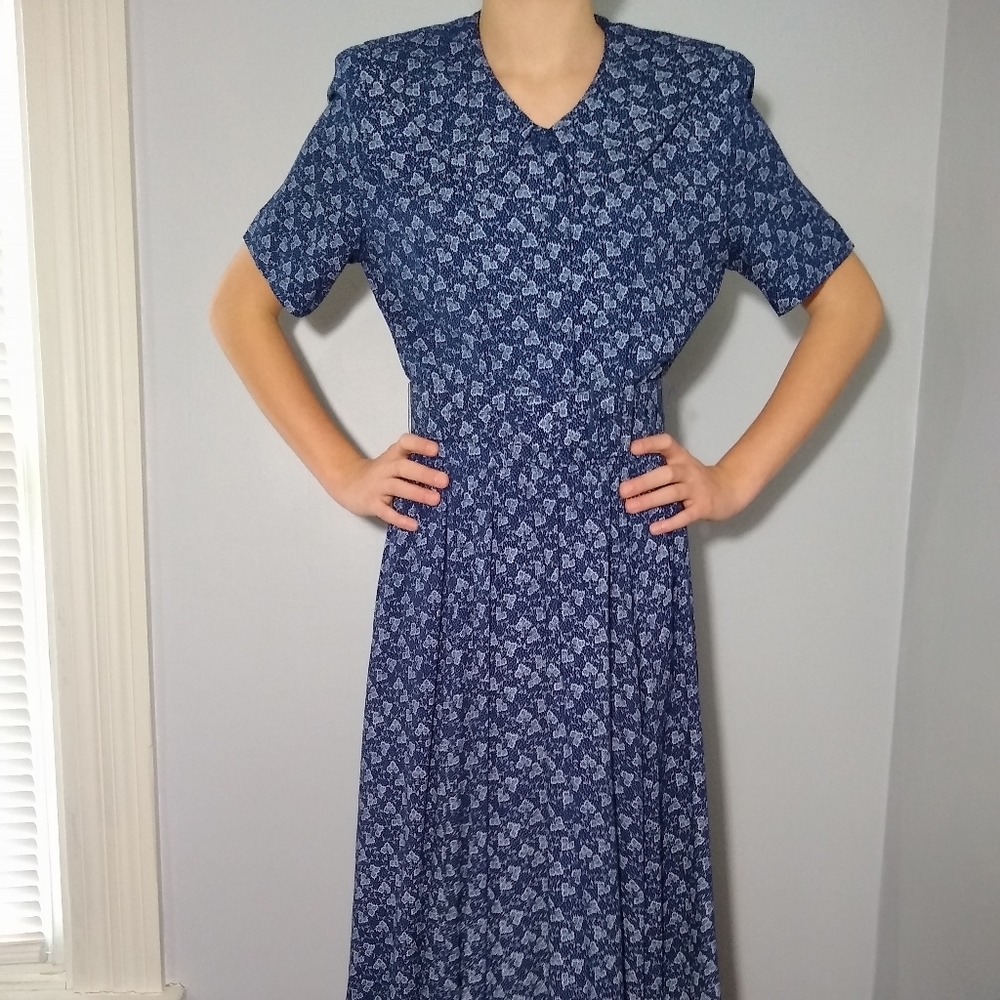 Brooks Brother's Vintage Blue Paisley Dress Sz. 2